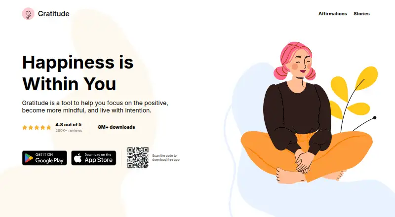 Gratitude's website