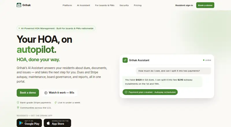 Grihak's website