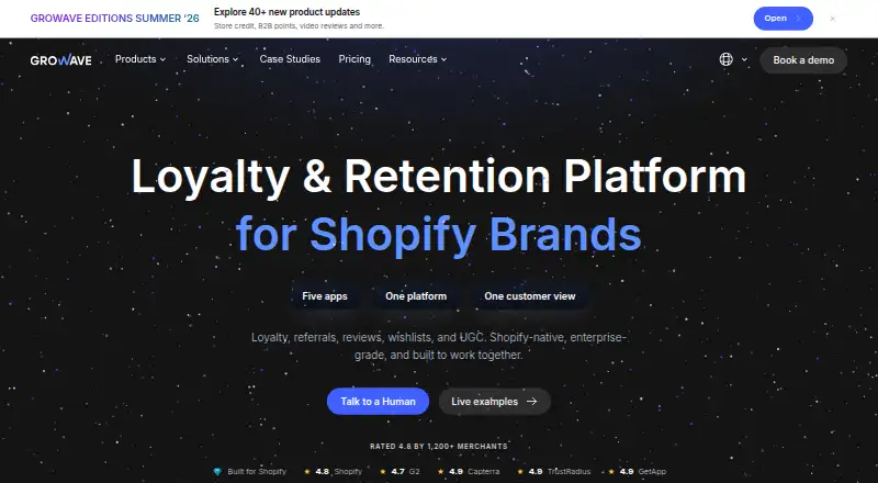 Growave's website
