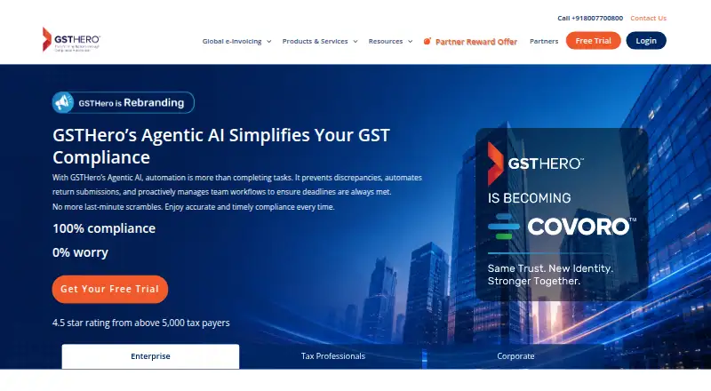 GSTHero's website