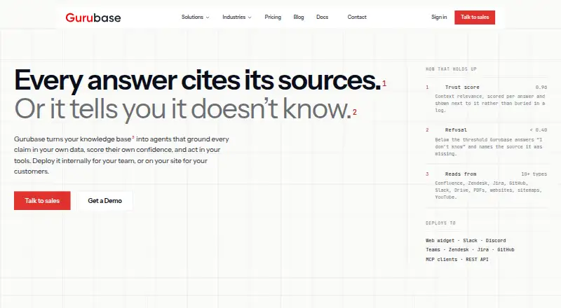 Gurubase's website