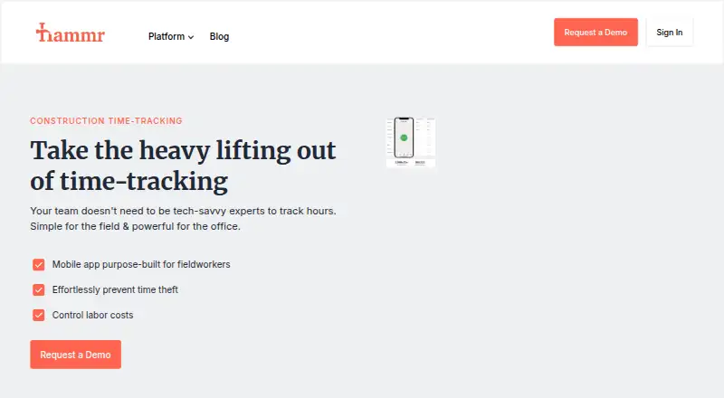 Hammr Time's website
