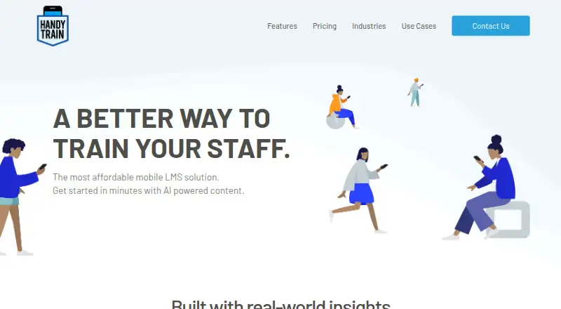 The HandyTrain homepage