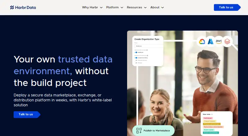 Harbr's website
