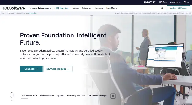 HCL Domino's website