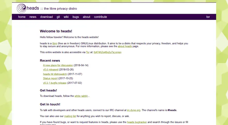 Heads's website