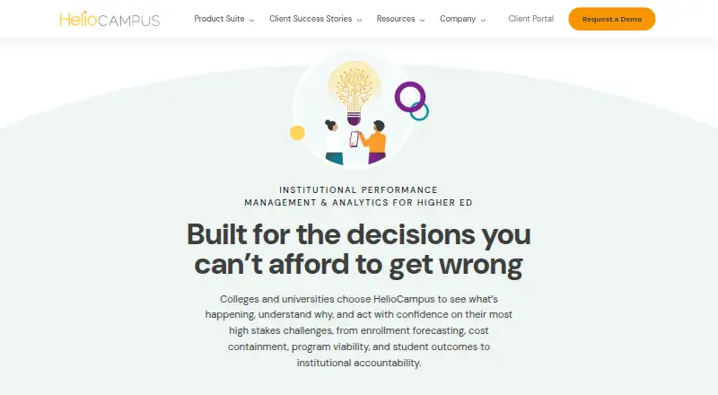 HelioCampus Course Evaluations & Surveys's website