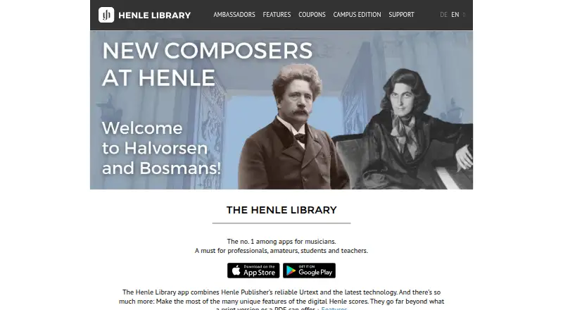 Henle Library's website