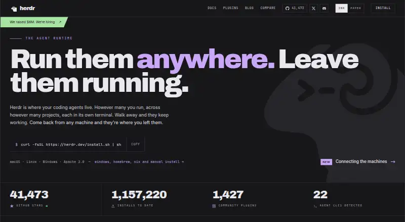 Herdr's website