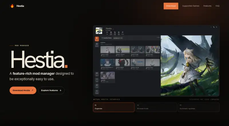 Hestia's website
