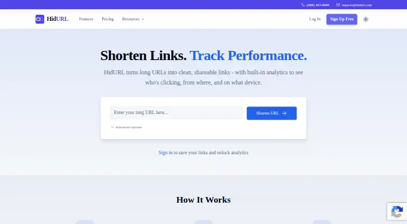 HidURL's website