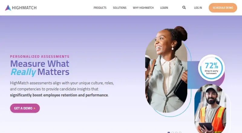 The HighMatch homepage