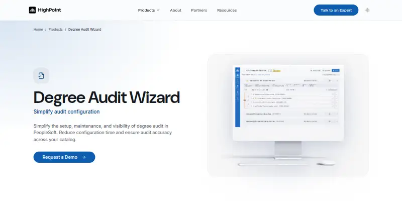 HighPoint Degree Audit Wizard's website