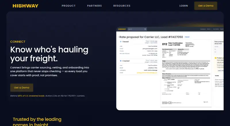 Highway Connect's website