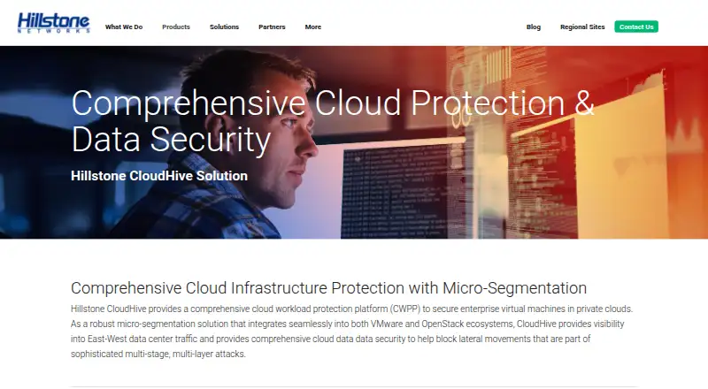 Hillstone CloudHive's website