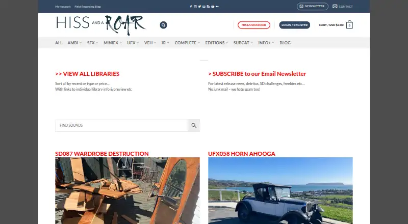 The HISSandaROAR homepage