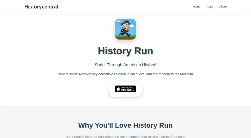 History Run's website