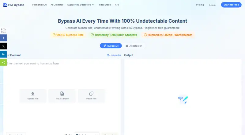 HIX Bypass's website