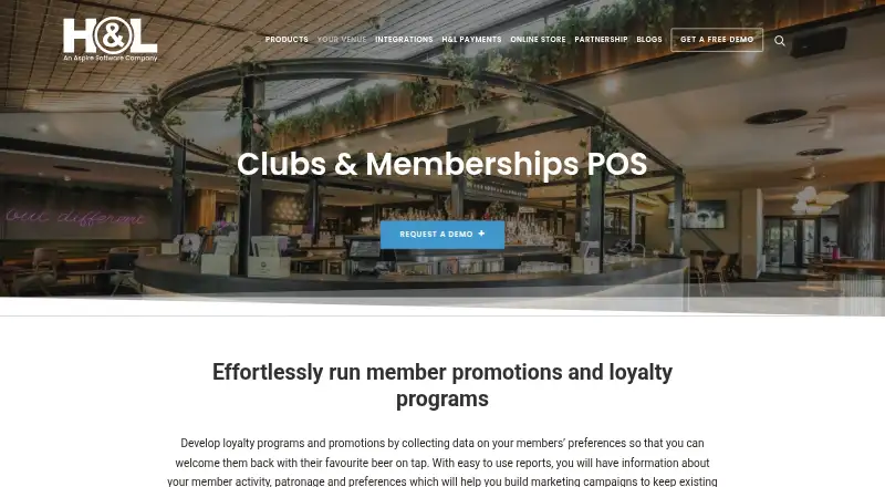H&L POS Clubs & Memberships's website