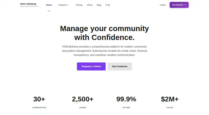 HOA Alchemy's website
