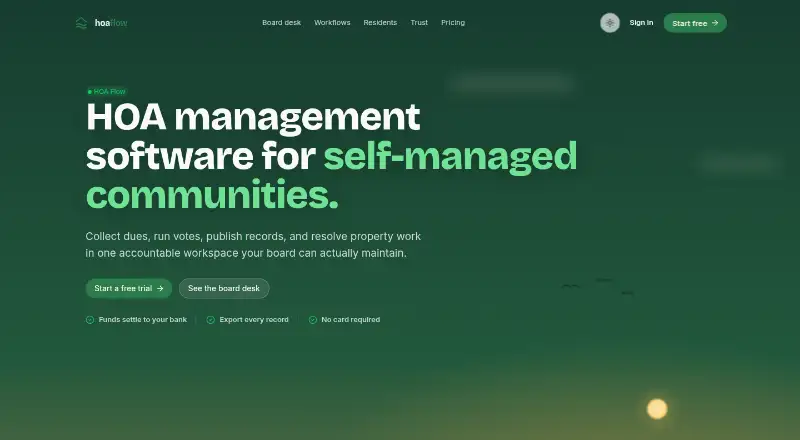 HOA Flow's website