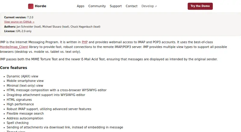 Horde IMP's website