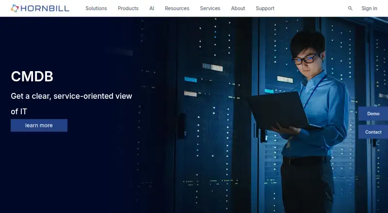 Hornbill CMDB's website