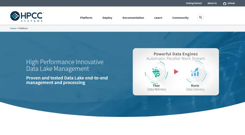 HPCC Systems's website
