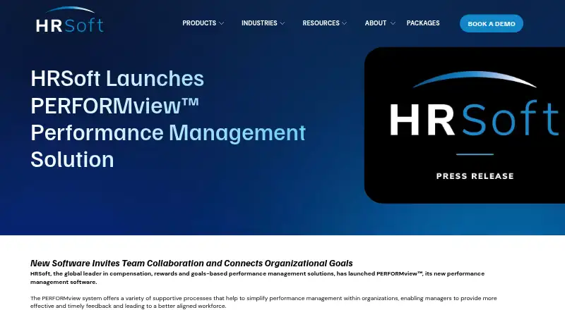 The HRSoft PERFORMview homepage