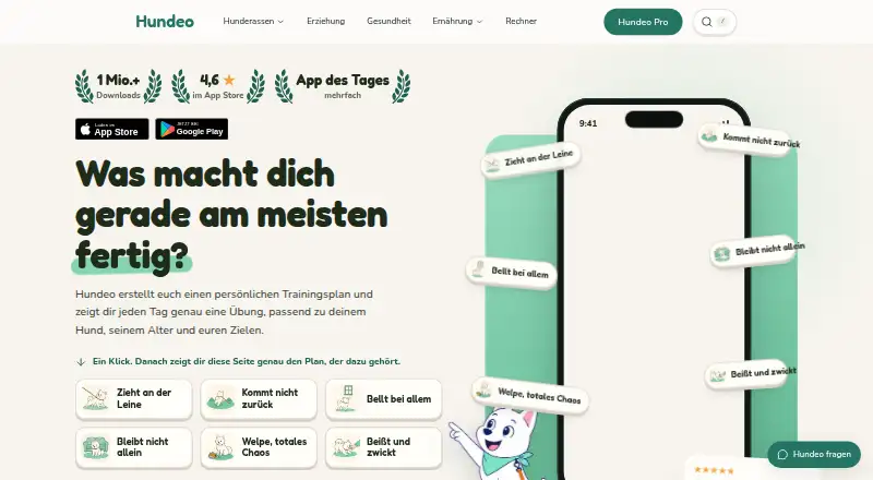 Hundeo's website