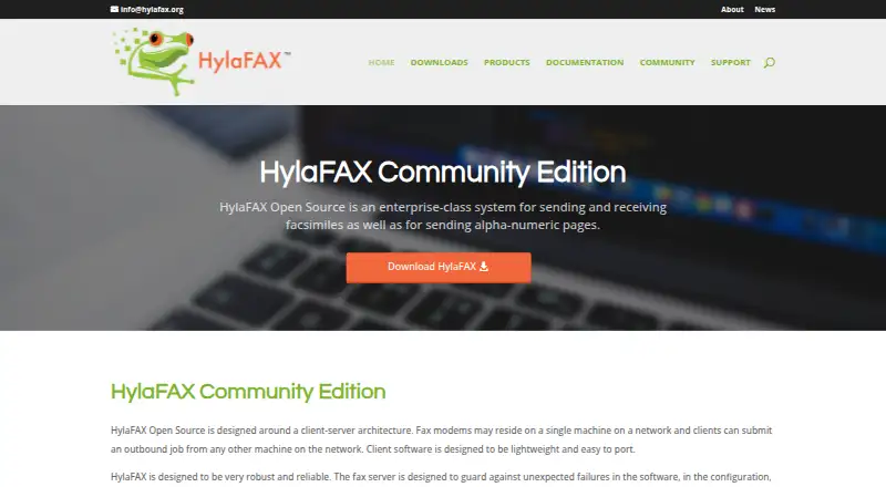 HylaFAX Community Edition's website