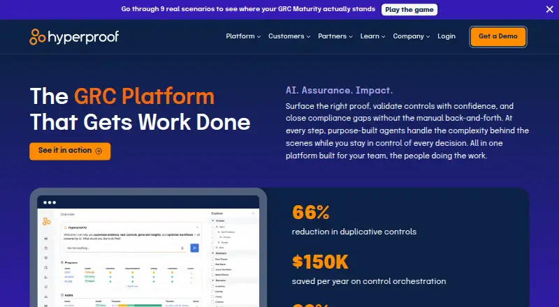 Hyperproof's website