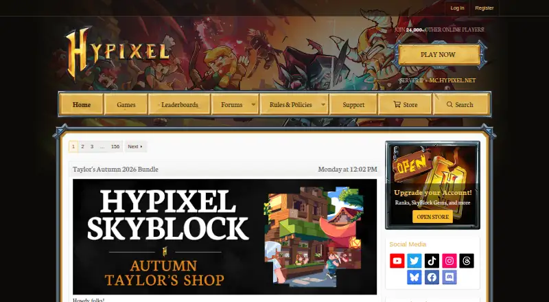 Hypixel Forums's website