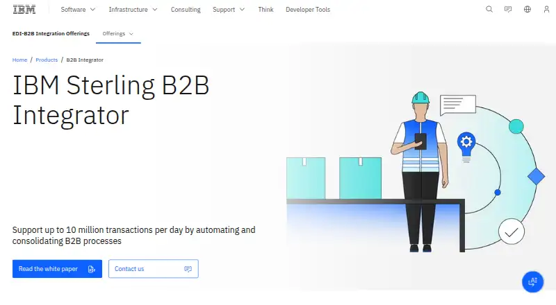 IBM Sterling B2B Integrator's website