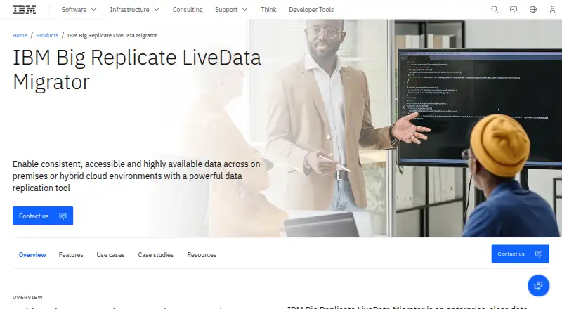 IBM Big Replicate LiveData Migrator's website