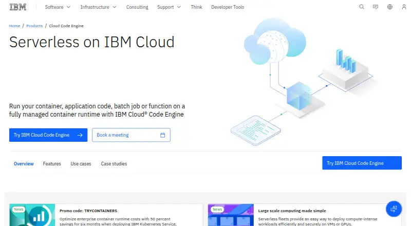 IBM Code Engine's website
