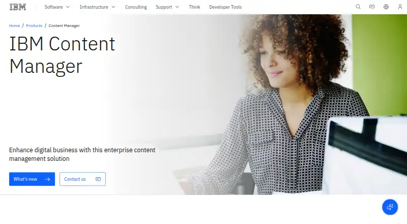 IBM Content Manager's website