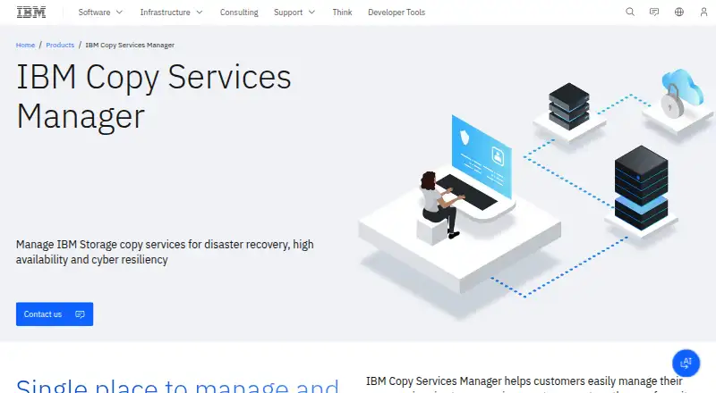 IBM Copy Services Manager's website