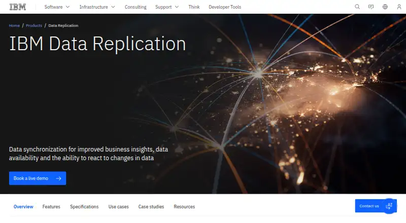 IBM Data Replication's website