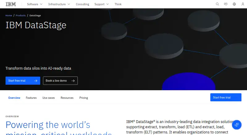 IBM DataStage's website
