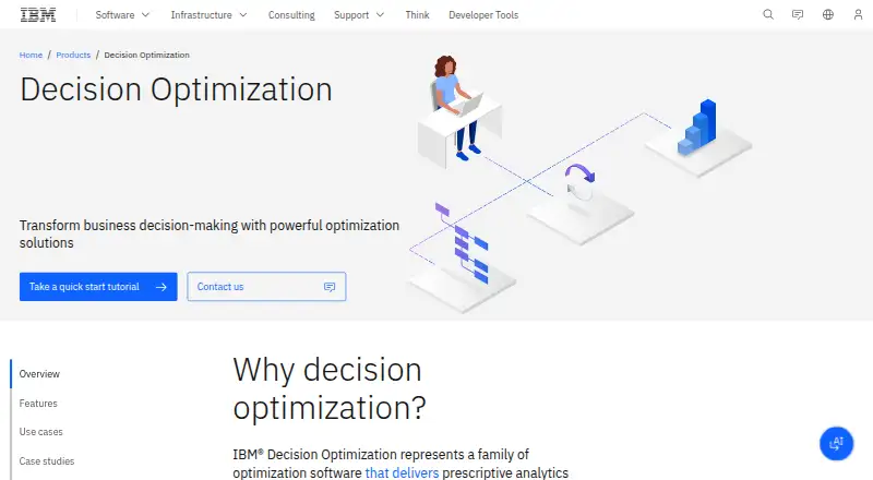 IBM Decision Optimization's website