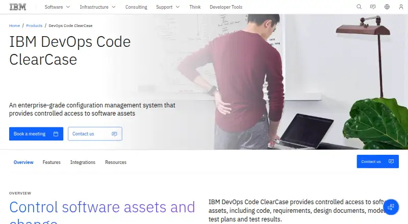 IBM DevOps Code ClearCase's website