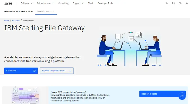 IBM Sterling File Gateway's website