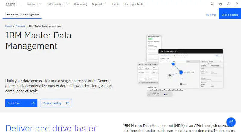 IBM Master Data Management's website