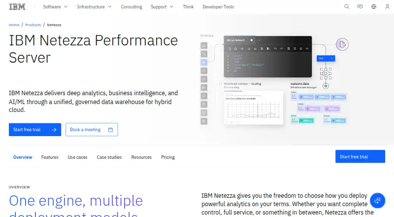 IBM Netezza Performance Server's website