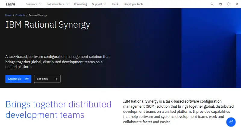 IBM Rational Synergy's website