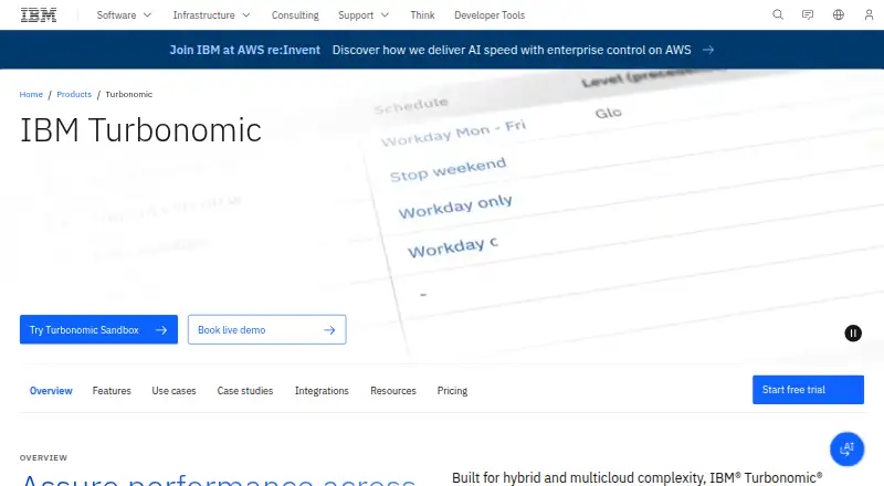 IBM Turbonomic's website