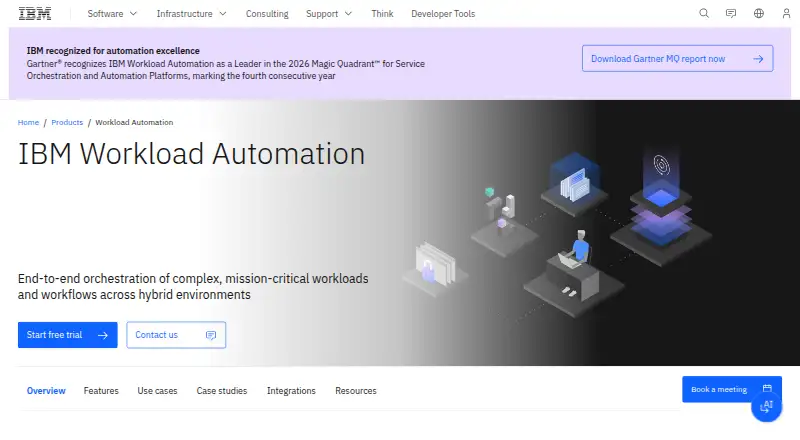 IBM Workload Automation's website