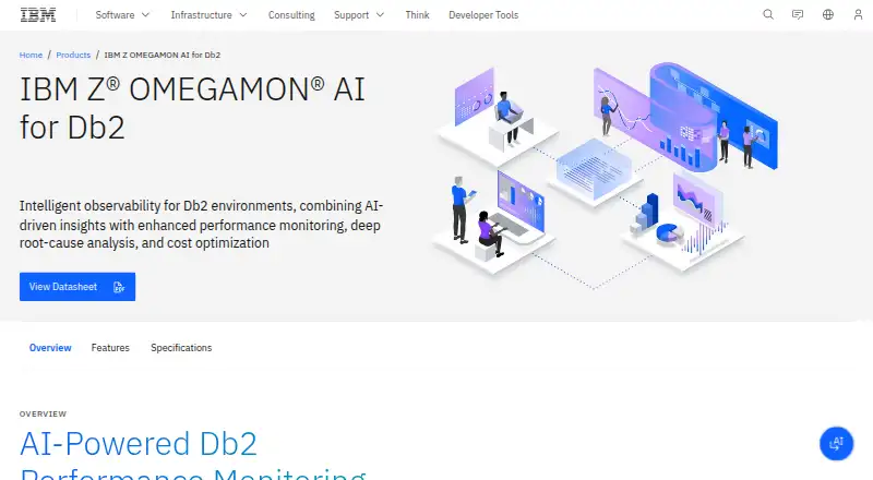 IBM Z OMEGAMON AI for Db2's website