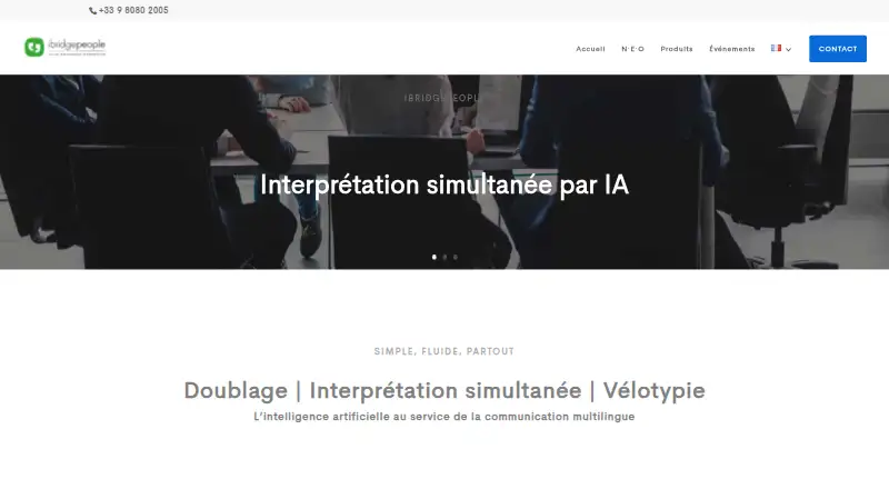 iBridge People AudioDesk's website